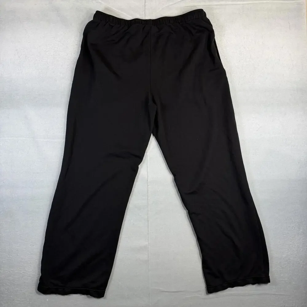 Polo Ralph Lauren Sweatpants Mens Large Black Sleepwear Relaxed White Pony